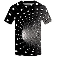 Load image into Gallery viewer, Colorful 3D illusion printing men's T-shirt