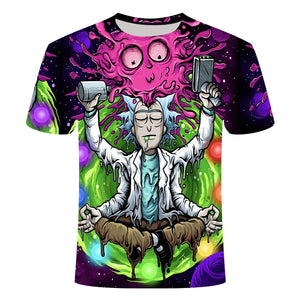 Rick and Morty By Jm2 Art 3D t shirt Men's