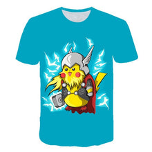 Load image into Gallery viewer, All pokemon Pikachu t shirt 3D printed T-shirt men&#39;s
