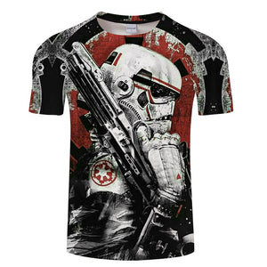 premium men's  Star Wars cartoon men t shirt