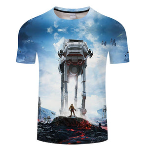 premium men's  Star Wars cartoon men t shirt