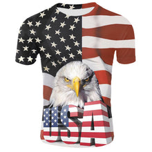 Load image into Gallery viewer, Summer Russian flag men&#39;s casual T-shirt
