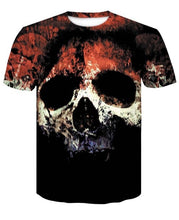 Load image into Gallery viewer, Men&#39;s T-shirt 3d print many skull flowers
